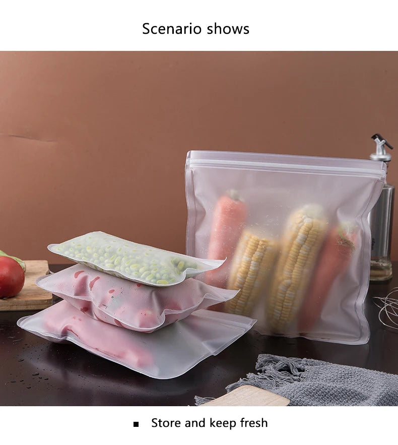 Food-Grade Silicone Reusable Storage Bags (1pc.)